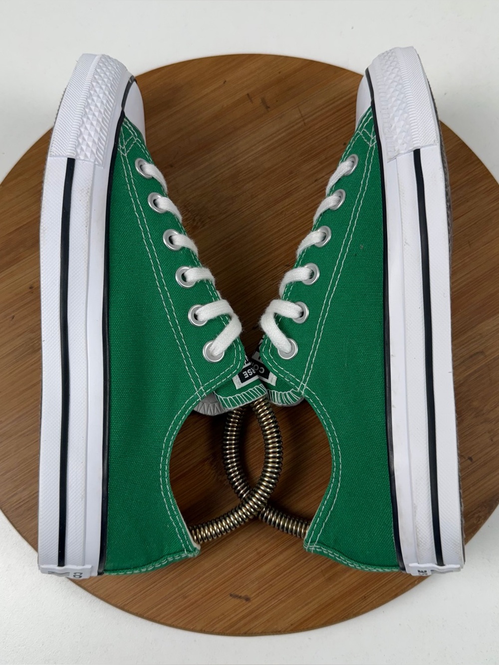 Converse Chuck Taylor All-Star Green Low-Top Sneakers - Picture 6 of 9